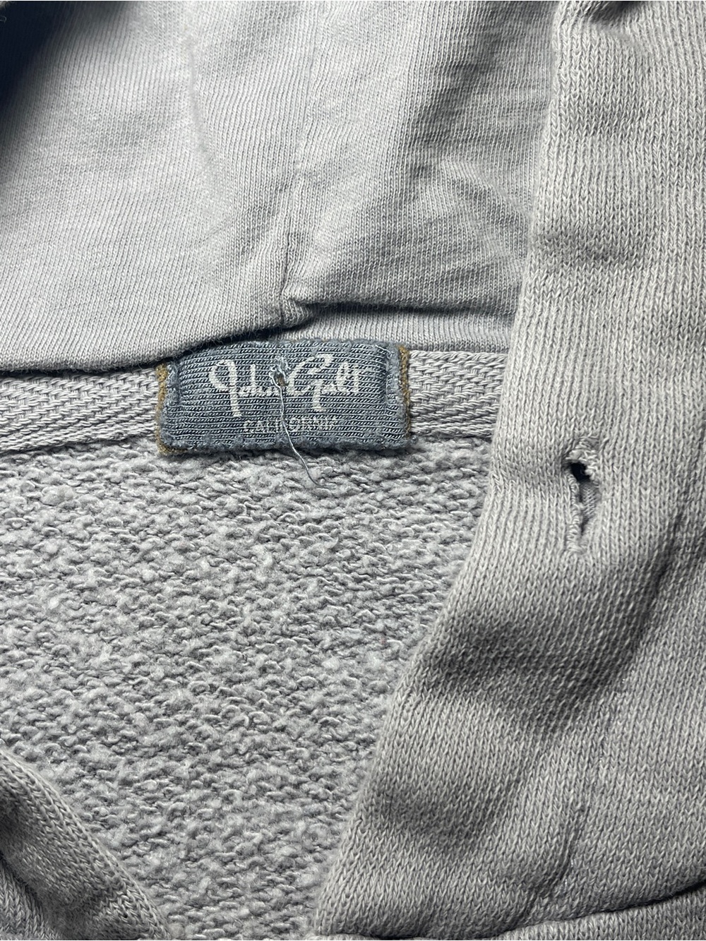 John Galt by Brandy Melville Cropped Zip Hoodie Women's XS/S Blue Gray - Picture 5 of 12